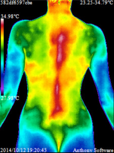 thermal imaging of a woman's body - cove wellness la jolla ca